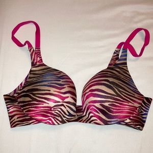 Women’s Victoria’s Secret Incredible Zebra print push up bra